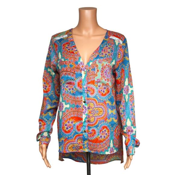 Gimmicks by BKE Long Sleeve Sheer Top Women Size Medium - Picture 1 of 5
